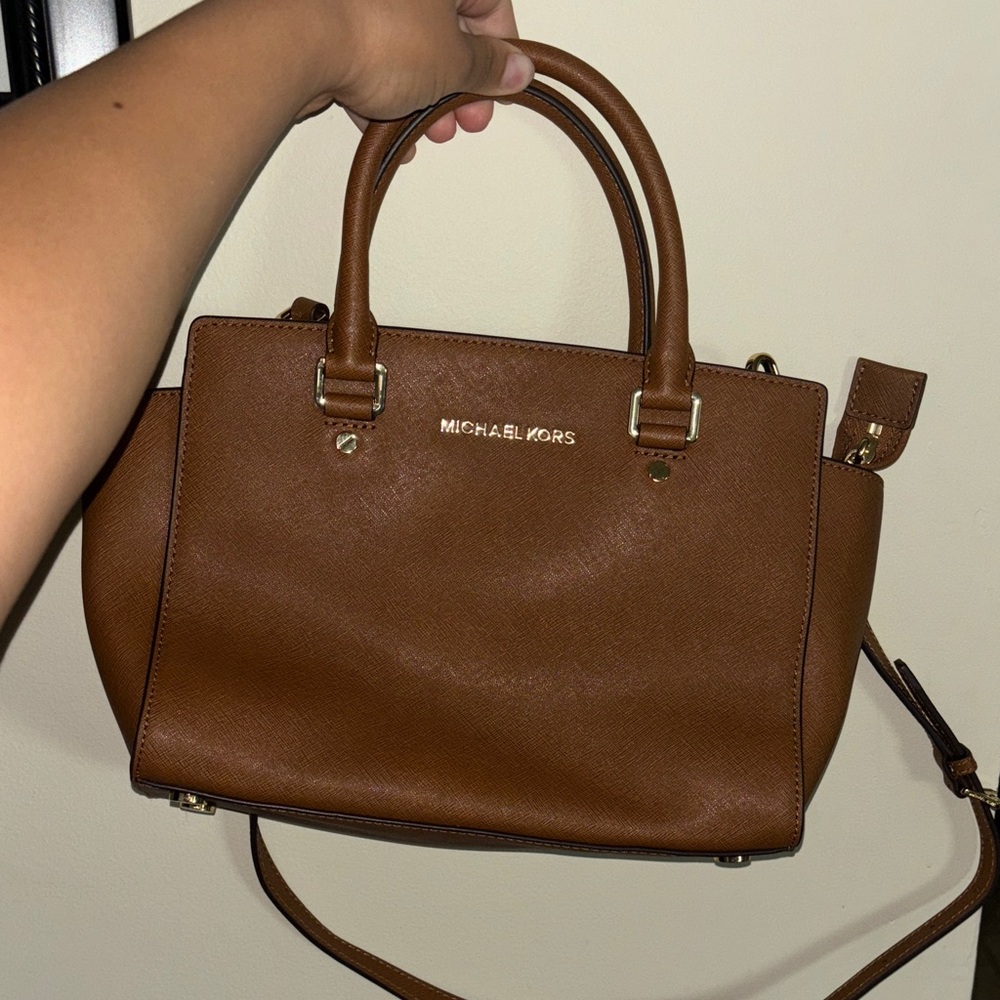 Michael Kors Tan Leather Satchel